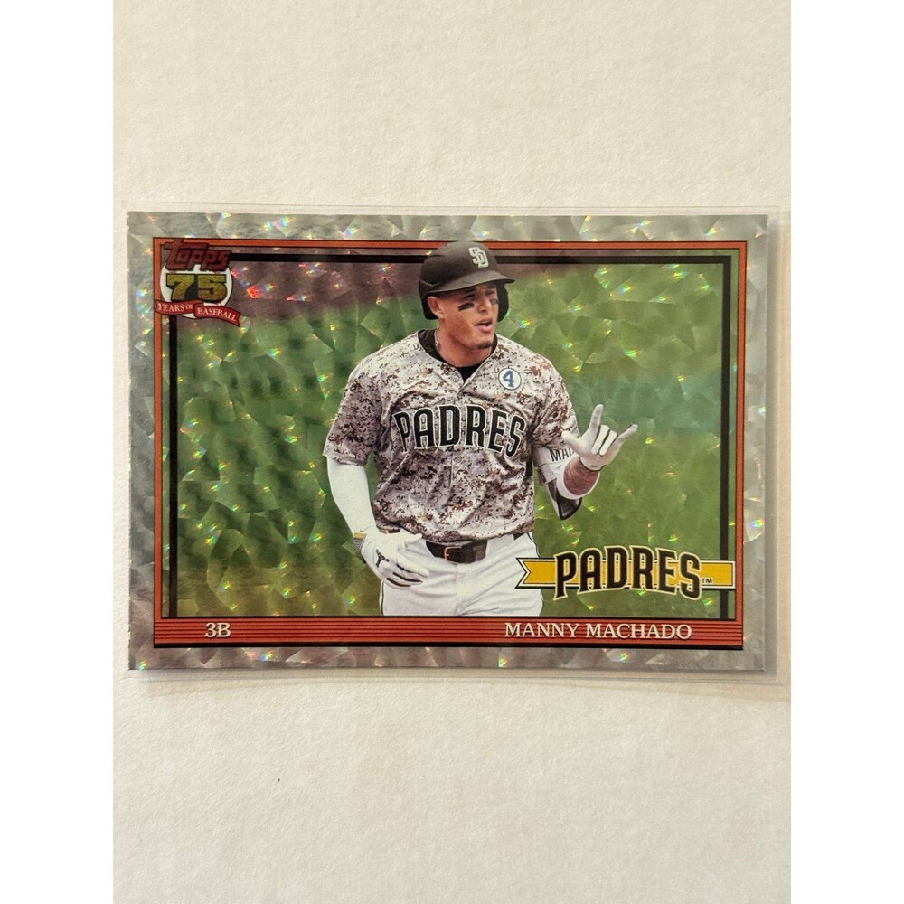 2026 Topps Series 1 - 1991 Silver Crackleboard T91-23 Manny Machado Padres